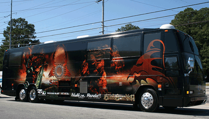 rock&roll tour bus
